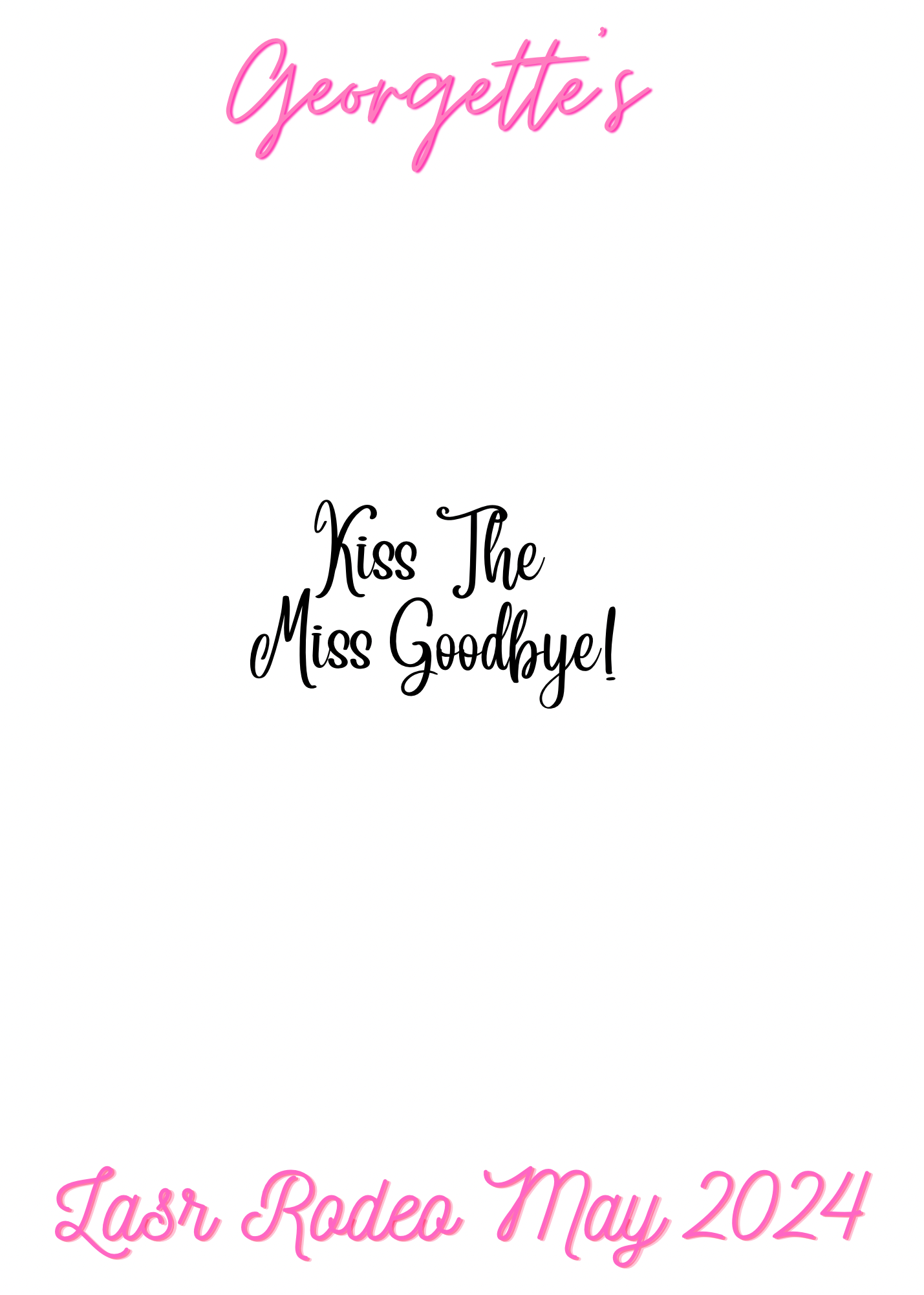 Kiss The Miss Goodbye